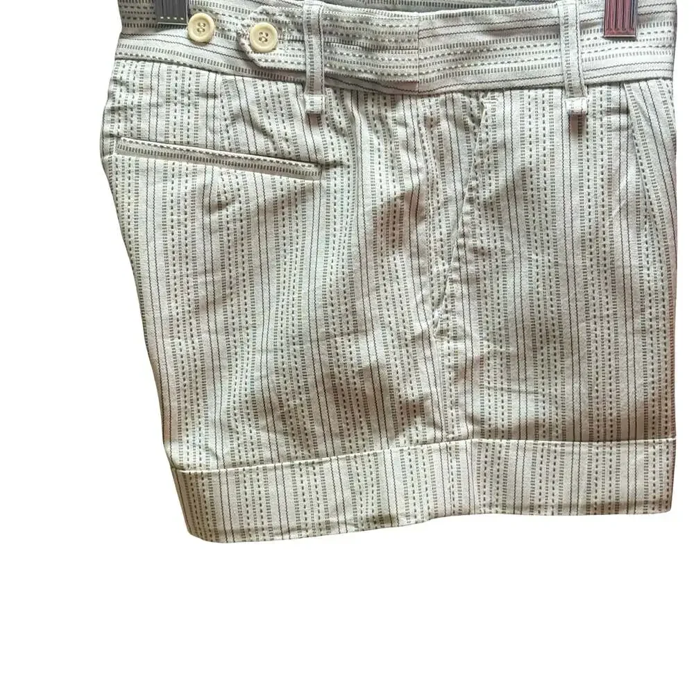 BCBGMAXAZRIA Striped Cuffed Shorts Size 2